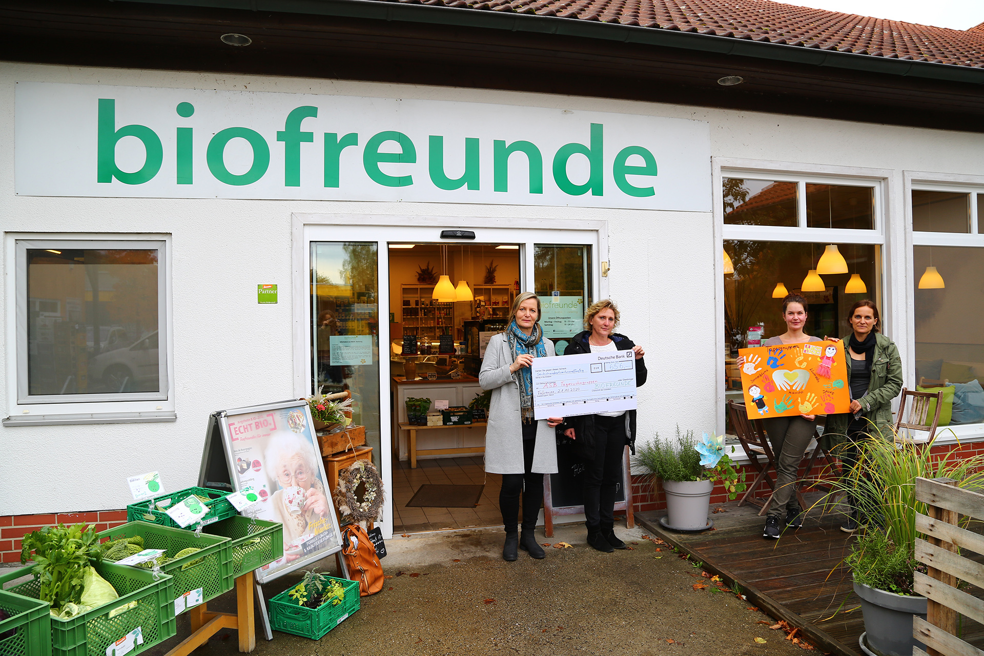 656,- € Spende der Biofreunde Falkensee