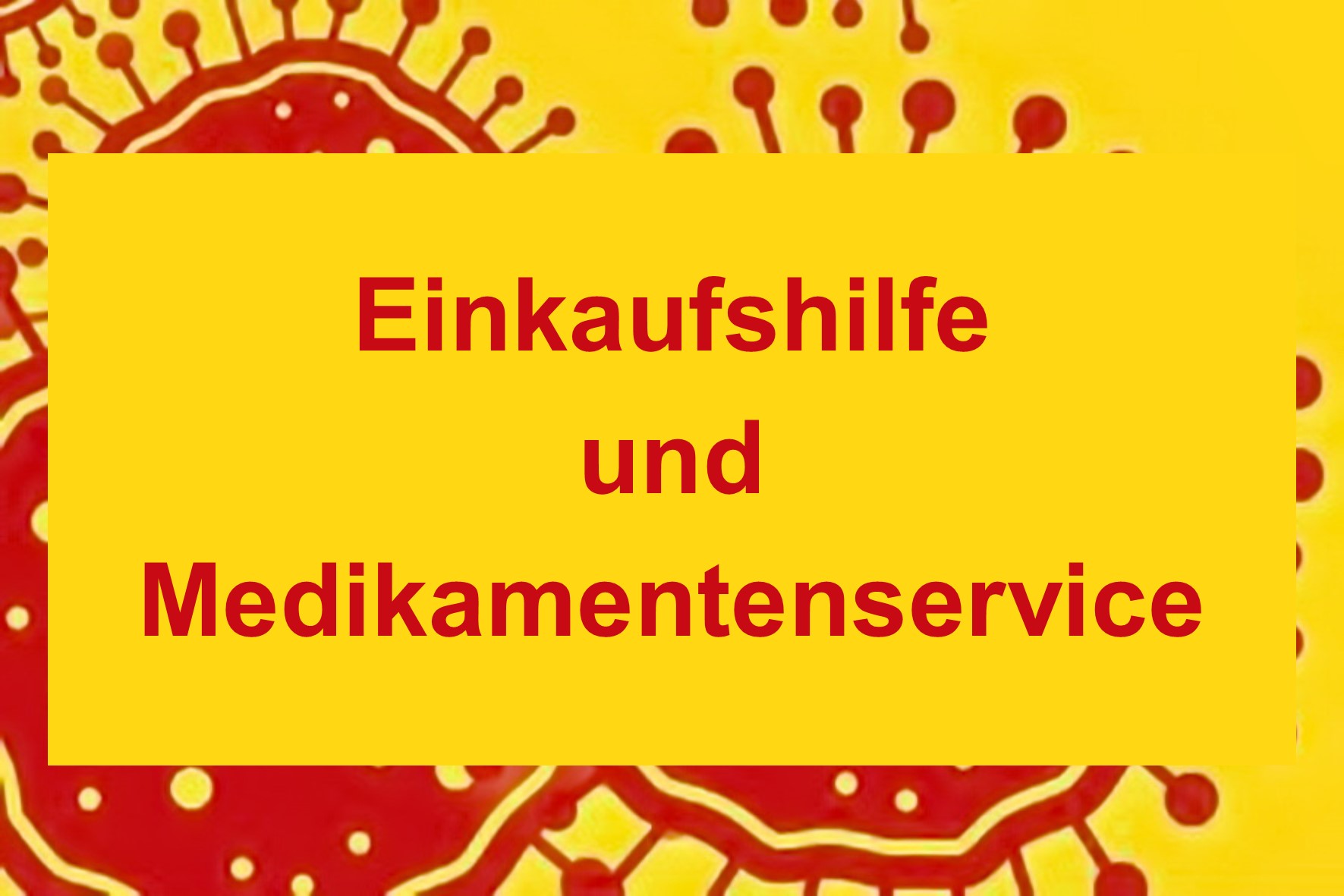 Einkaufshilfe und Medikamentenservice