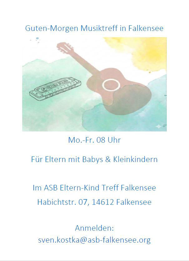 Veranstaltungshinweis Guten-Morgen Musiktreff Mo-Fr. 8 Uhr